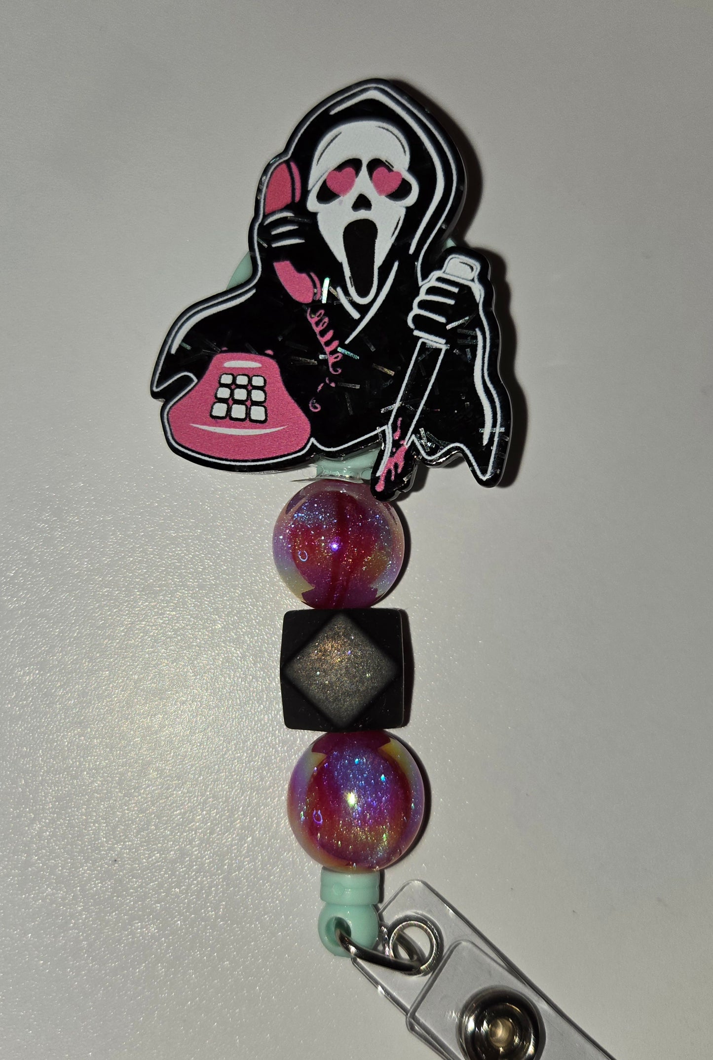 Badge Reels. Pre-made and custom available. Alligator clip style.