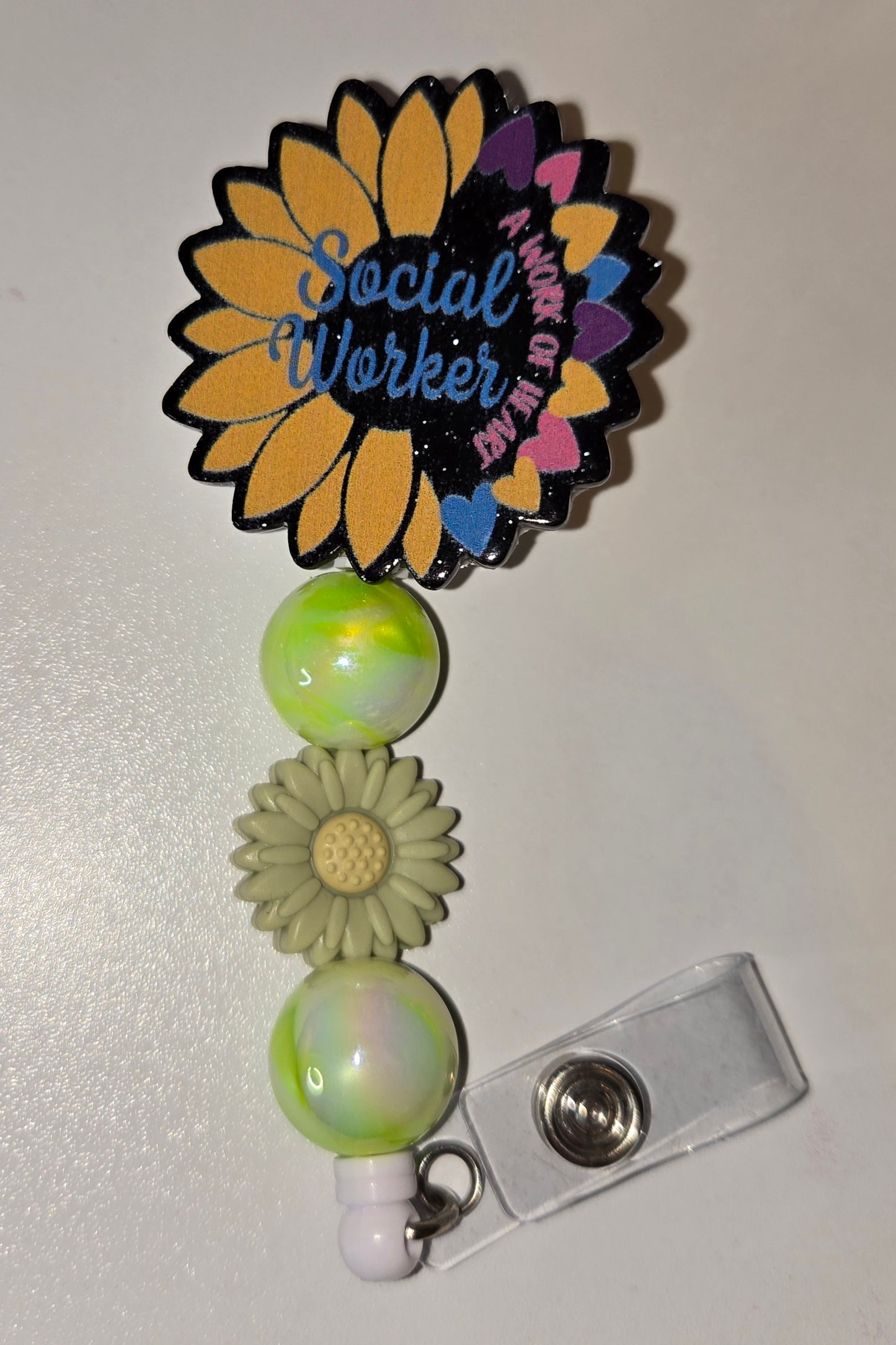 Badge Reels. Pre-made and custom available. Alligator clip style.